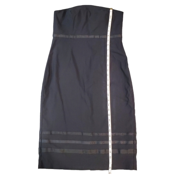 Express Strapless Dress Womens Size 8 Black Stretch Bodycon Dress - Picture 7 of 10